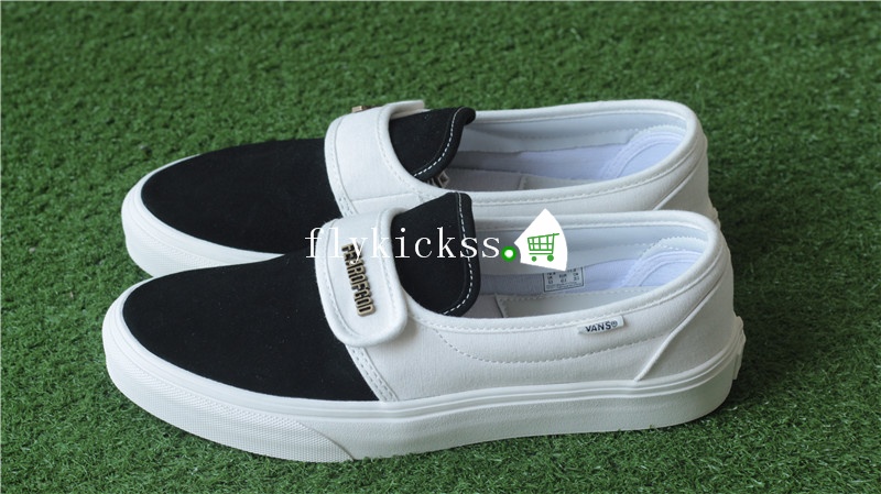 Fear of God x Vans Slip On 47 DX Black And White